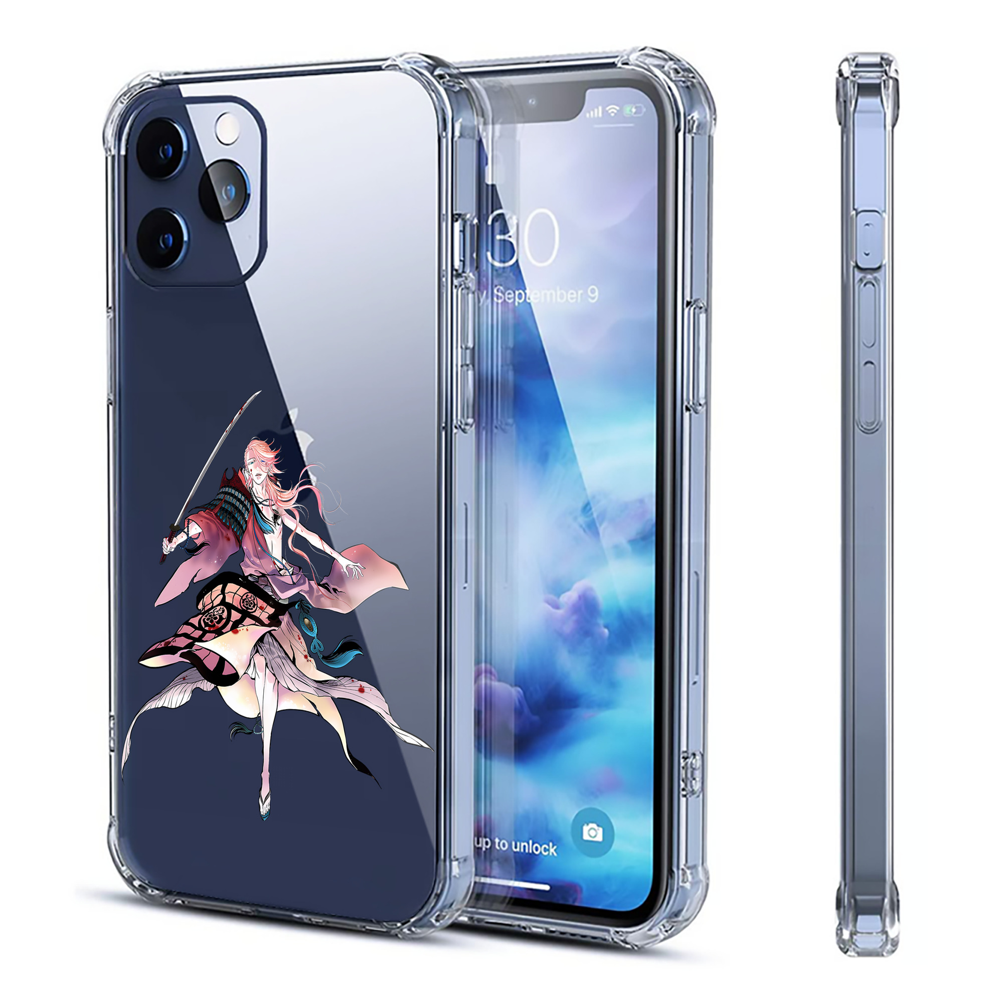 （画像用） 刀剣乱舞 Touken Ranbu 【iPhone 12シリーズ対応】透明スマホケース（クリアソフトケース）
